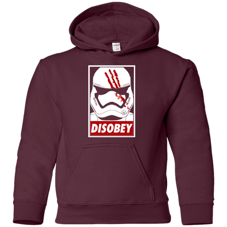 Sweatshirts Maroon / YS Disobey Youth Hoodie