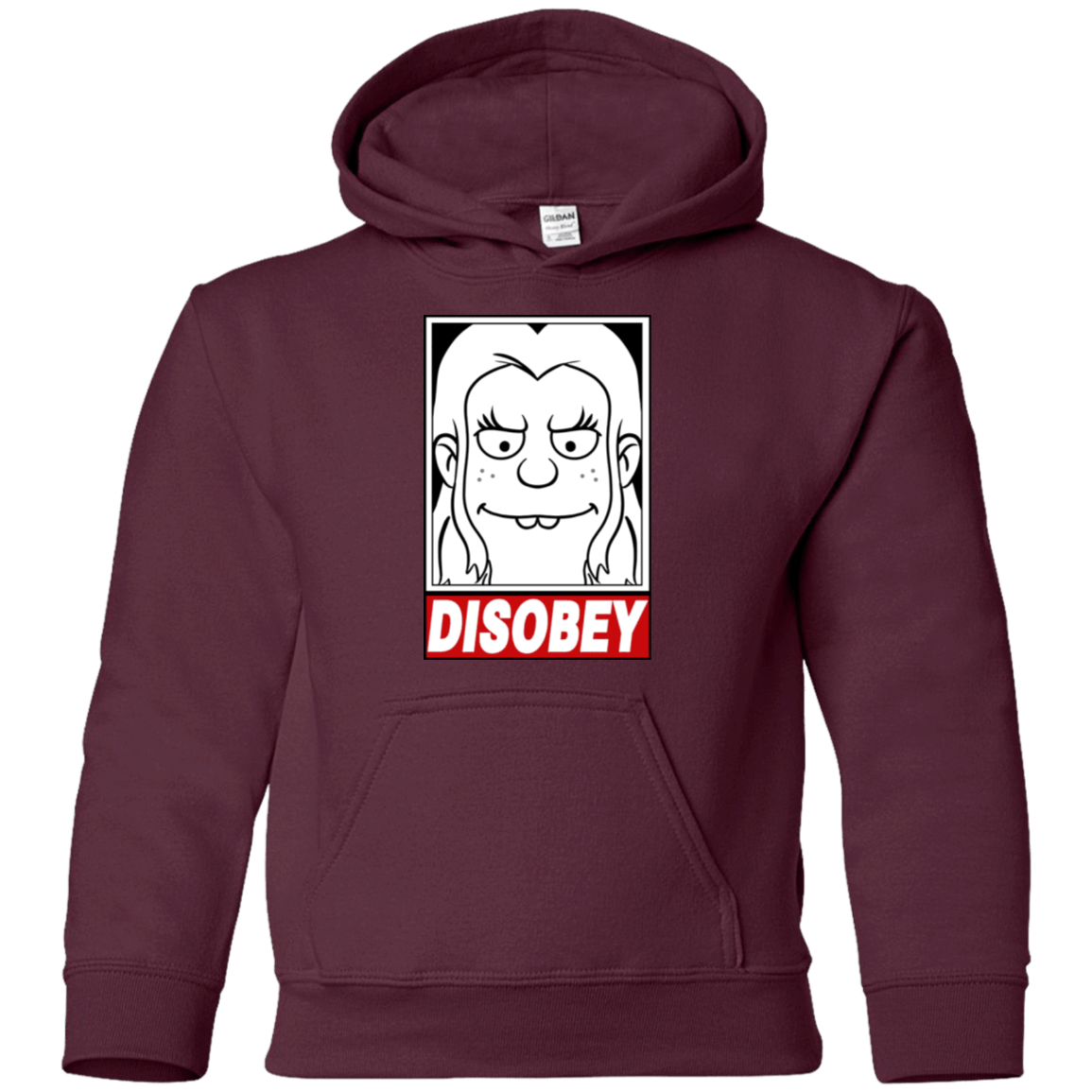 Sweatshirts Maroon / YS Disobey Youth Hoodie