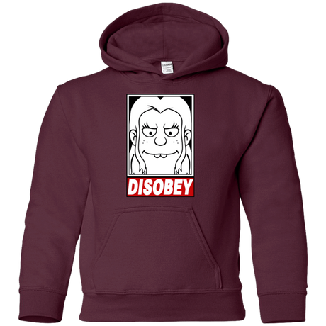Sweatshirts Maroon / YS Disobey Youth Hoodie