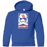 Sweatshirts Royal / YS Disobey Youth Hoodie