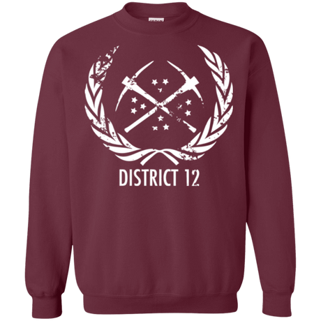 Sweatshirts Maroon / Small District 12 Crewneck Sweatshirt