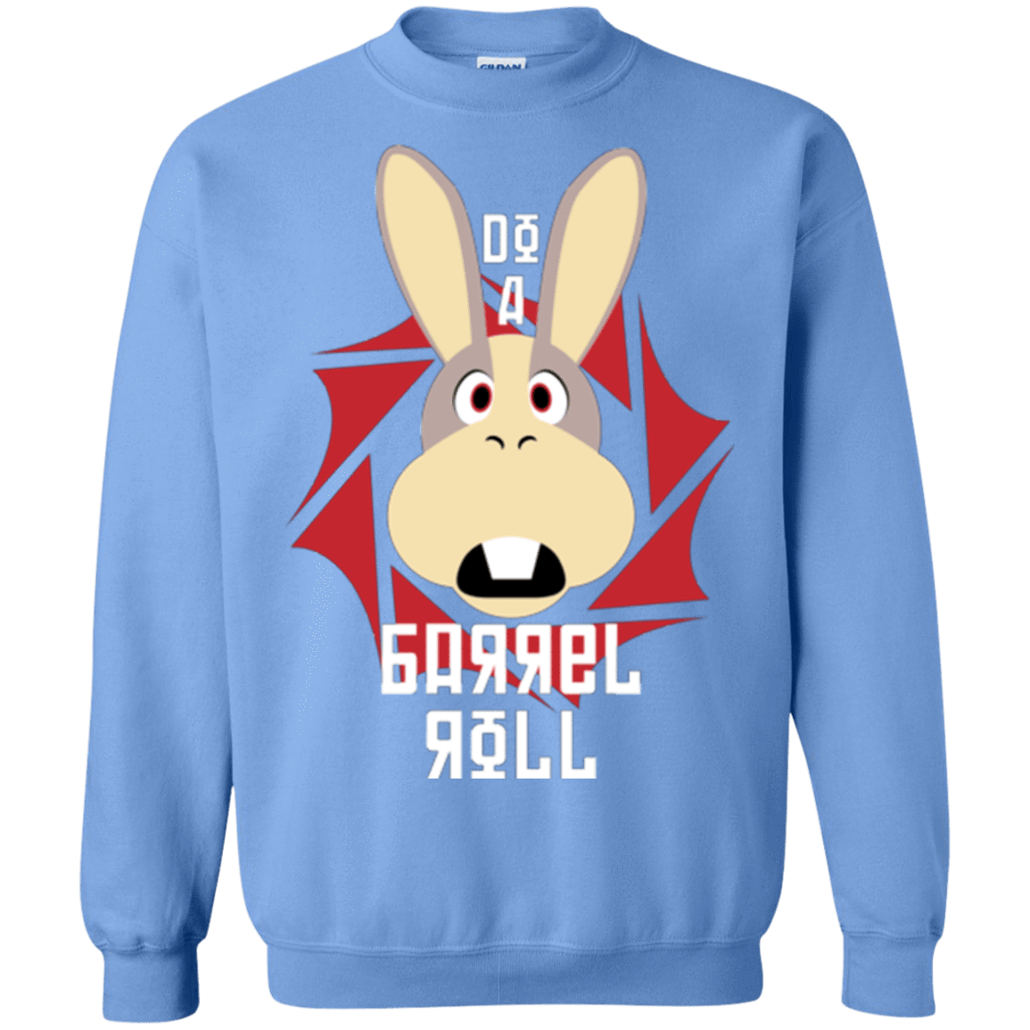 Sweatshirts Carolina Blue / S Do A Barrel Roll Crewneck Sweatshirt