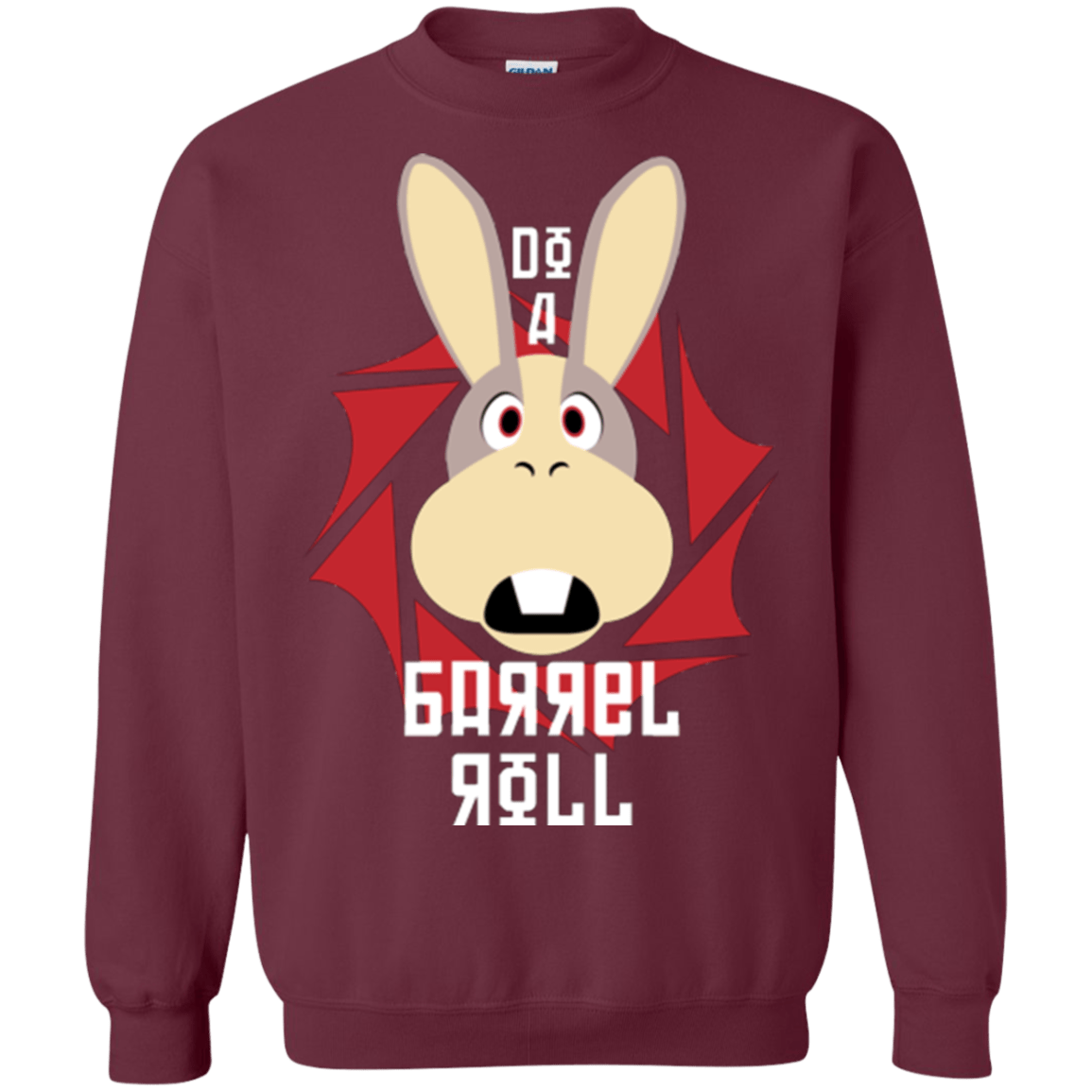 Sweatshirts Maroon / S Do A Barrel Roll Crewneck Sweatshirt
