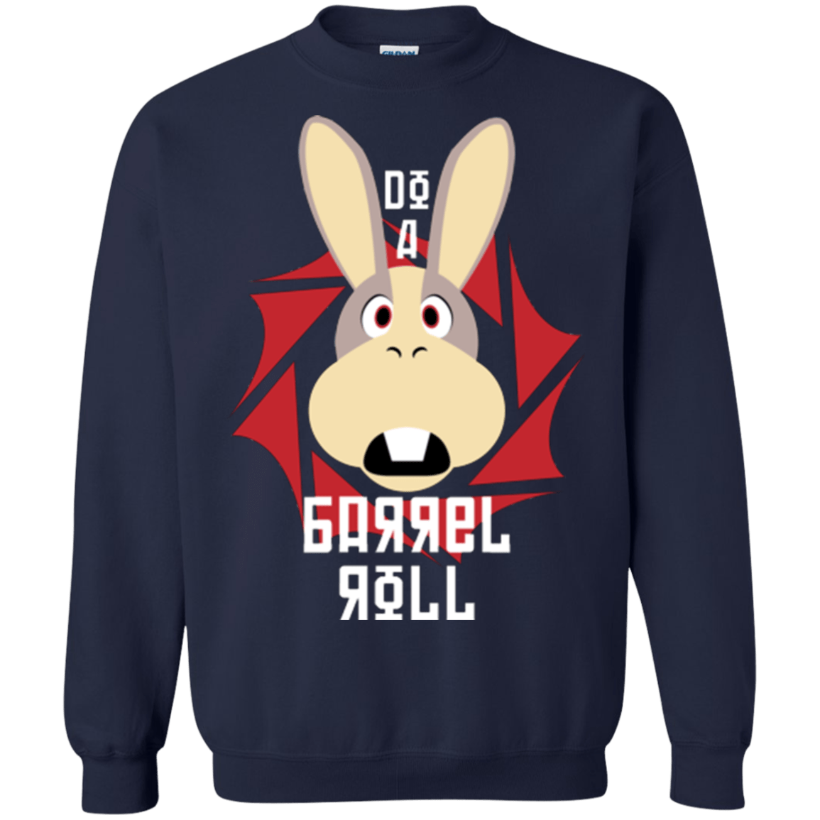 Sweatshirts Navy / S Do A Barrel Roll Crewneck Sweatshirt