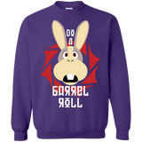 Sweatshirts Purple / S Do A Barrel Roll Crewneck Sweatshirt