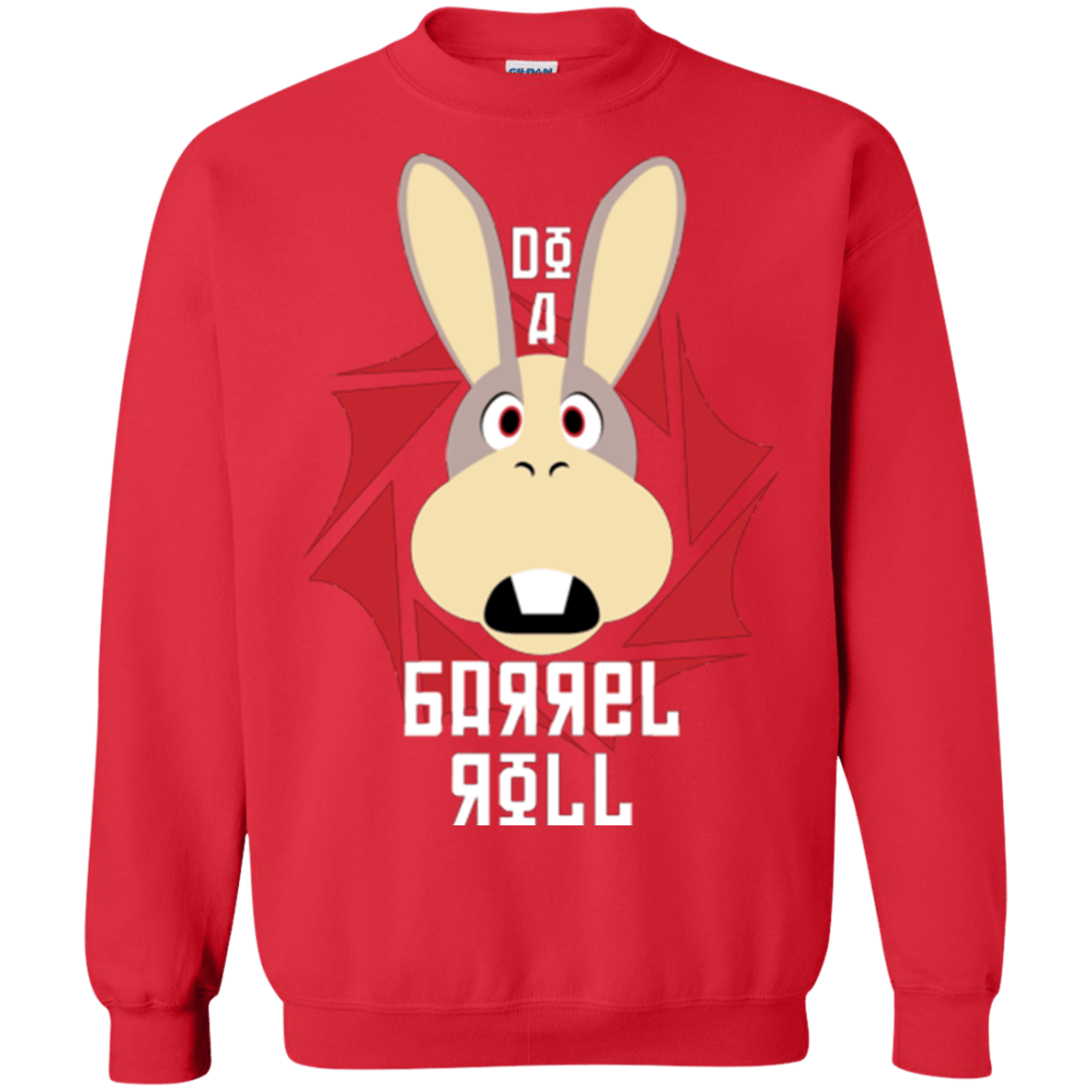 Sweatshirts Red / S Do A Barrel Roll Crewneck Sweatshirt