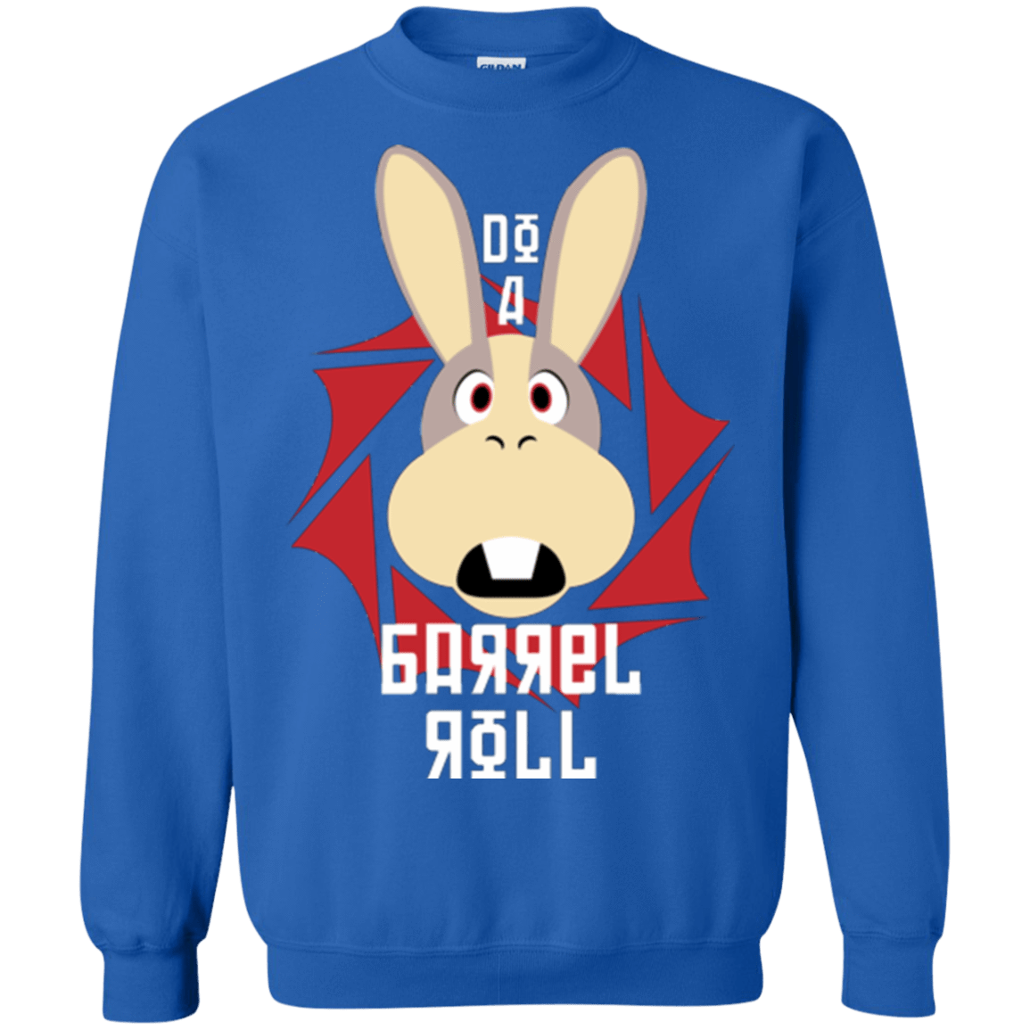 Sweatshirts Royal / S Do A Barrel Roll Crewneck Sweatshirt
