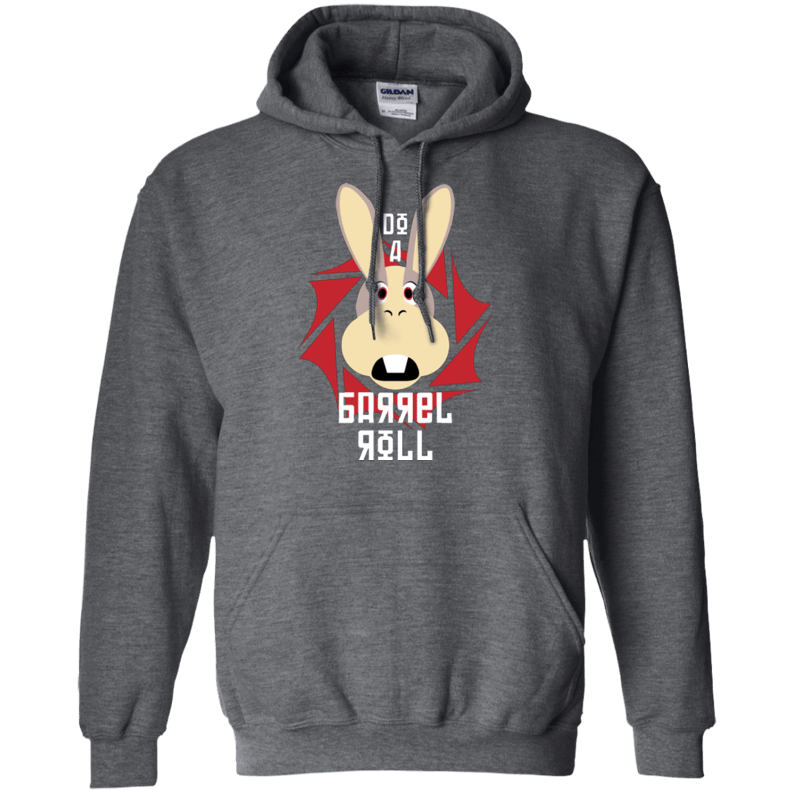 Sweatshirts Dark Heather / S Do A Barrel Roll Pullover Hoodie