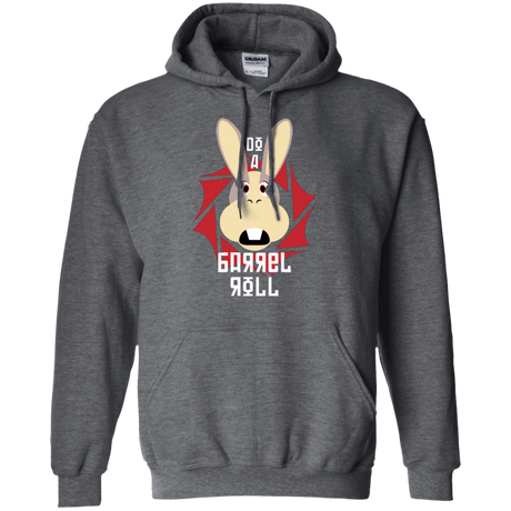 Sweatshirts Dark Heather / S Do A Barrel Roll Pullover Hoodie