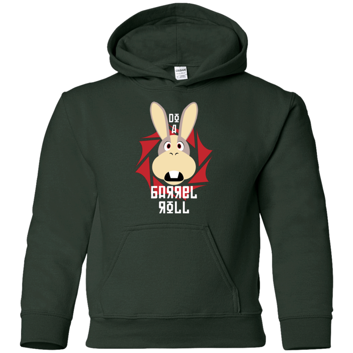 Sweatshirts Forest Green / YS Do A Barrel Roll Youth Hoodie