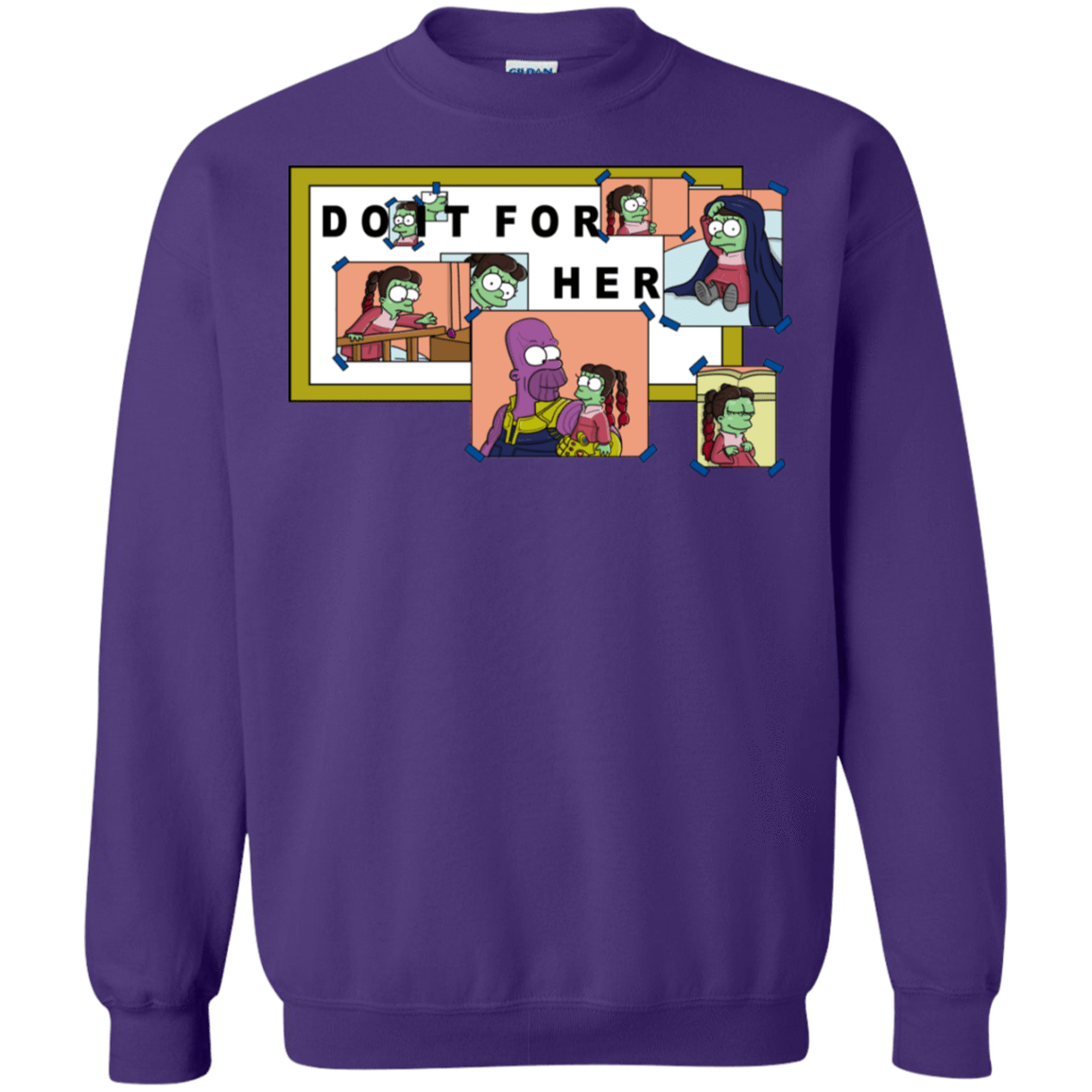 Sweatshirts Purple / S Do it for Gamora Crewneck Sweatshirt