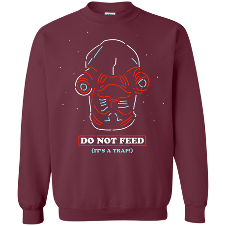 Sweatshirts Maroon / S Do Not Feed Crewneck Sweatshirt