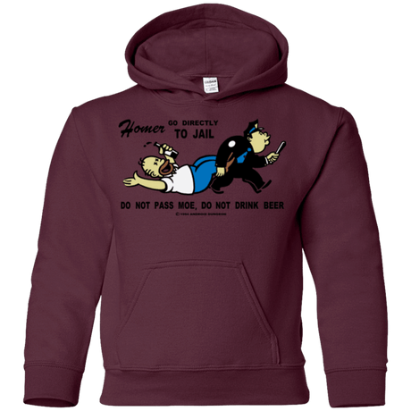 Sweatshirts Maroon / YS Do Not Pass Moe Youth Hoodie