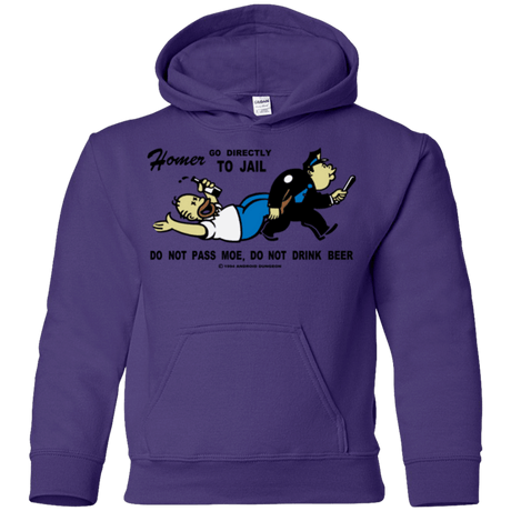 Sweatshirts Purple / YS Do Not Pass Moe Youth Hoodie