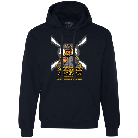 Sweatshirts Navy / S Do Your Part Premium Fleece Hoodie