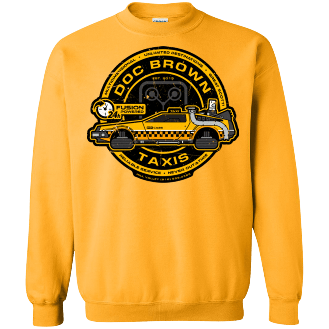 Sweatshirts Gold / Small Doc Brown Taxis Crewneck Sweatshirt
