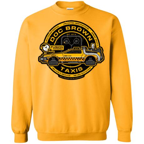 Sweatshirts Gold / Small Doc Brown Taxis Crewneck Sweatshirt
