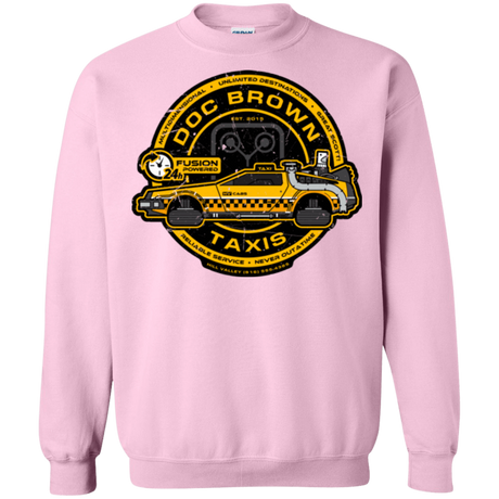 Sweatshirts Light Pink / Small Doc Brown Taxis Crewneck Sweatshirt
