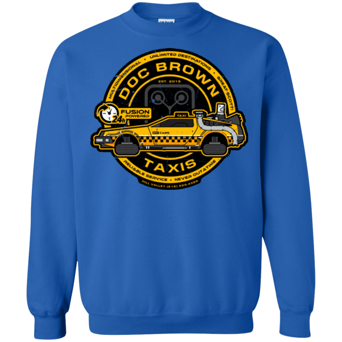 Sweatshirts Royal / Small Doc Brown Taxis Crewneck Sweatshirt