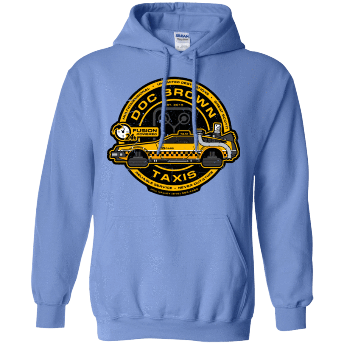 Sweatshirts Carolina Blue / Small Doc Brown Taxis Pullover Hoodie