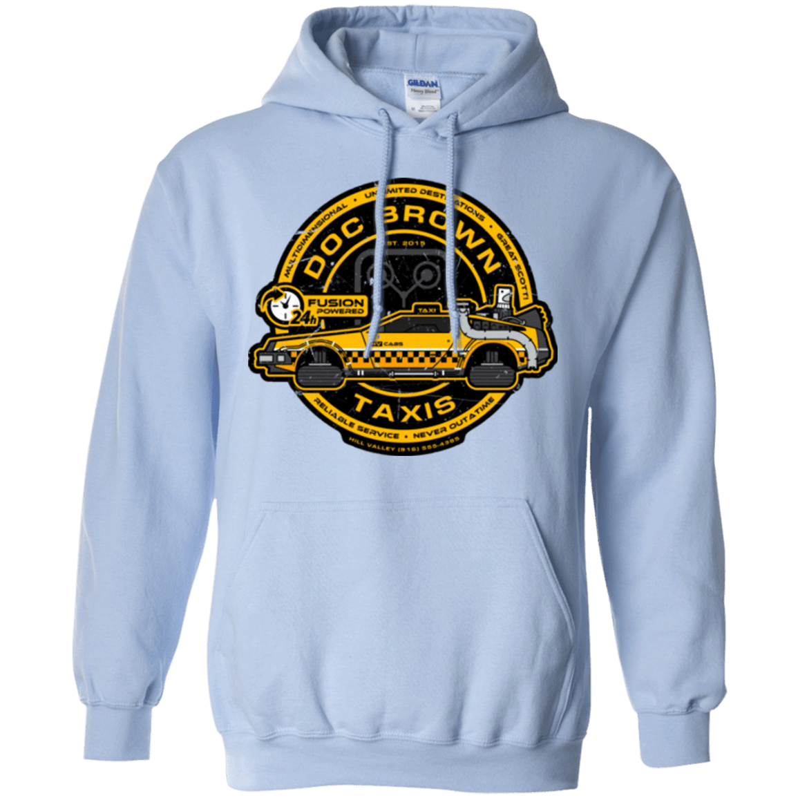 Sweatshirts Light Blue / Small Doc Brown Taxis Pullover Hoodie