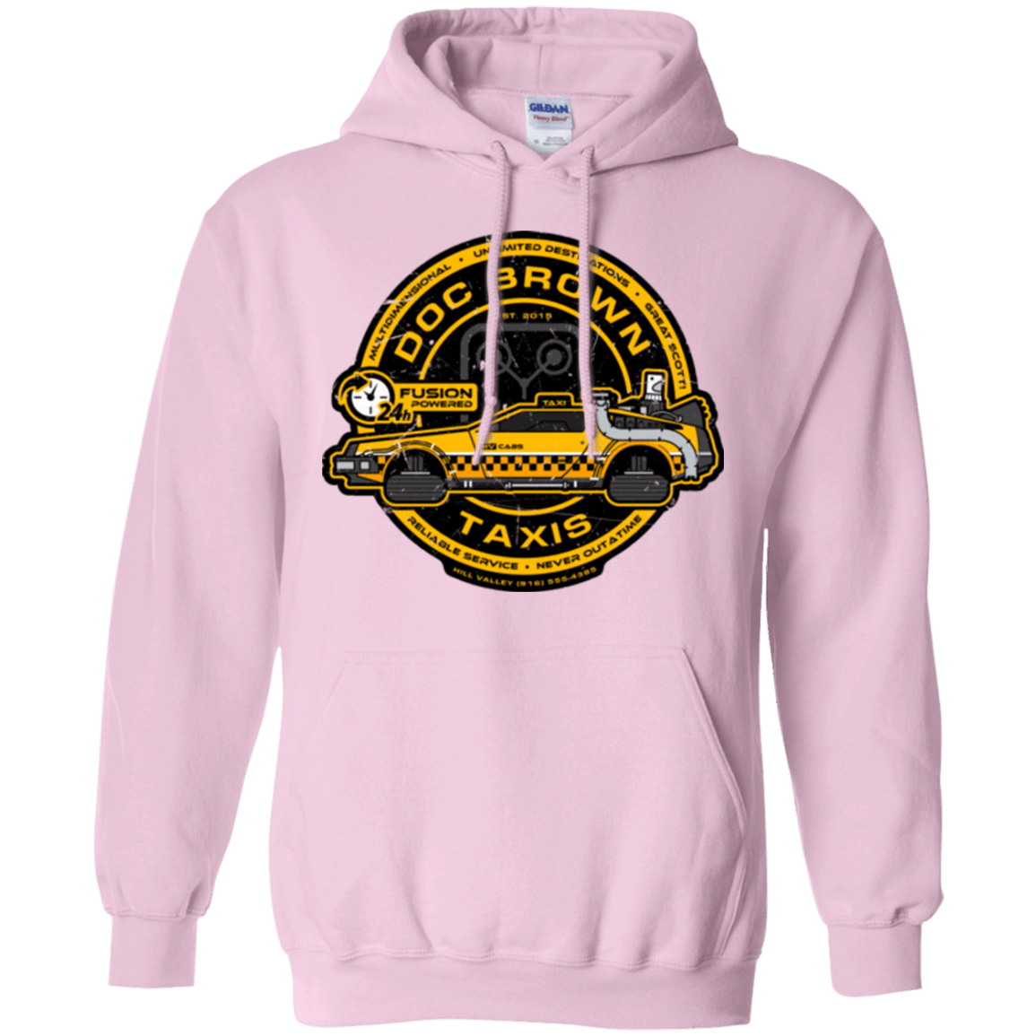 Sweatshirts Light Pink / Small Doc Brown Taxis Pullover Hoodie