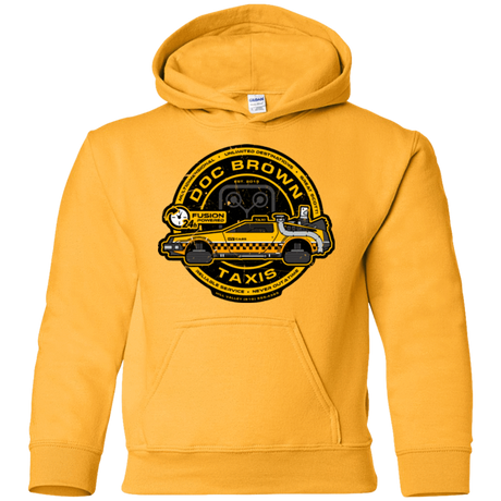 Sweatshirts Gold / YS Doc Brown Taxis Youth Hoodie