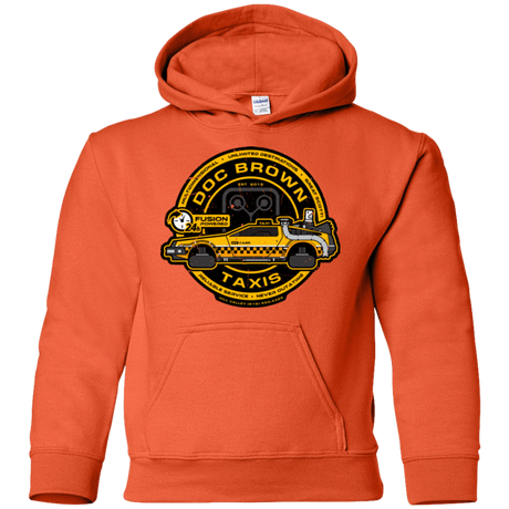 Sweatshirts Orange / YS Doc Brown Taxis Youth Hoodie