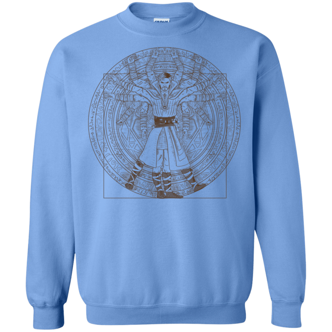 Sweatshirts Carolina Blue / S Doctor Stranger Vitruvian Crewneck Sweatshirt