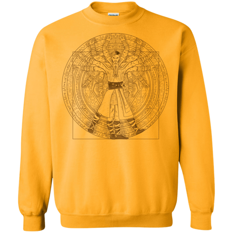 Sweatshirts Gold / S Doctor Stranger Vitruvian Crewneck Sweatshirt