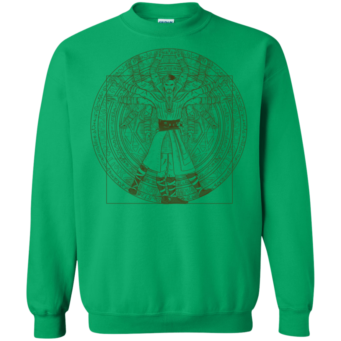 Sweatshirts Irish Green / S Doctor Stranger Vitruvian Crewneck Sweatshirt