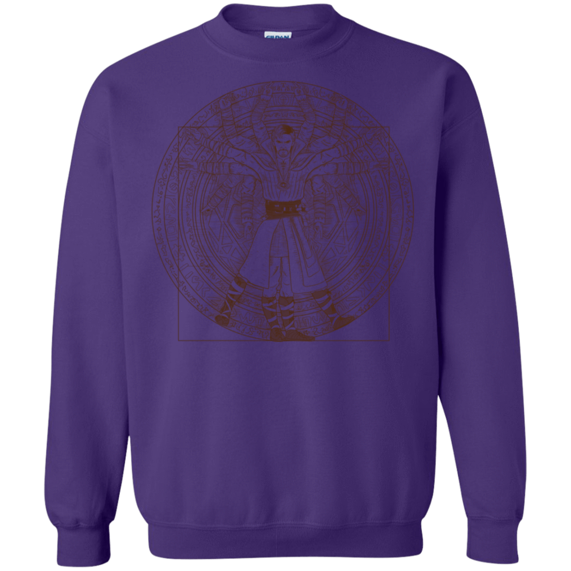 Sweatshirts Purple / S Doctor Stranger Vitruvian Crewneck Sweatshirt