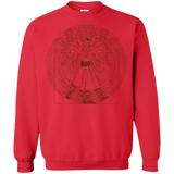 Sweatshirts Red / S Doctor Stranger Vitruvian Crewneck Sweatshirt