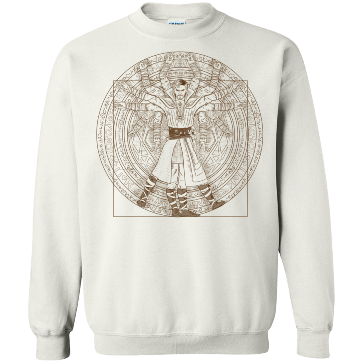 Sweatshirts White / S Doctor Stranger Vitruvian Crewneck Sweatshirt