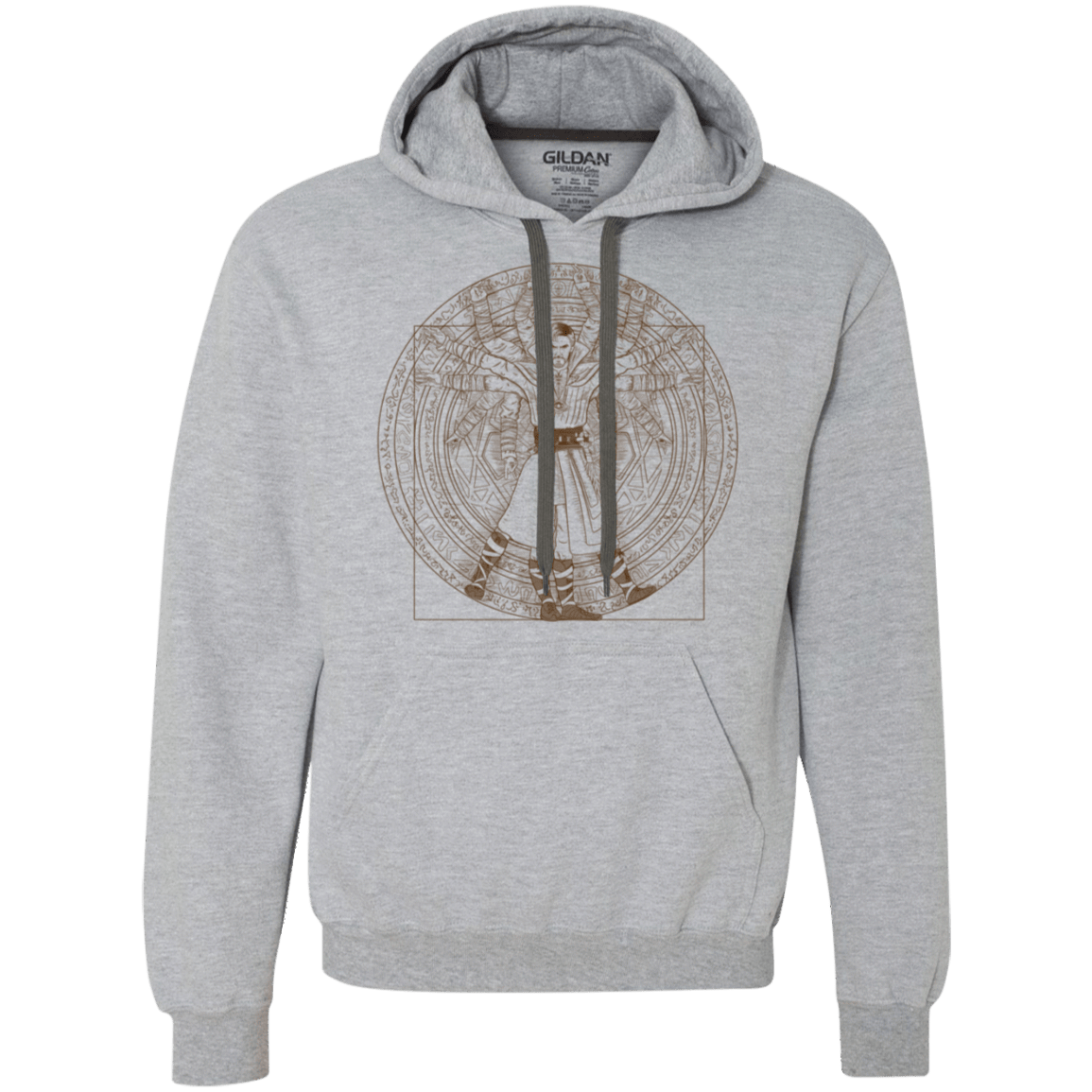 Sweatshirts Sport Grey / L Doctor Stranger Vitruvian Premium Fleece Hoodie