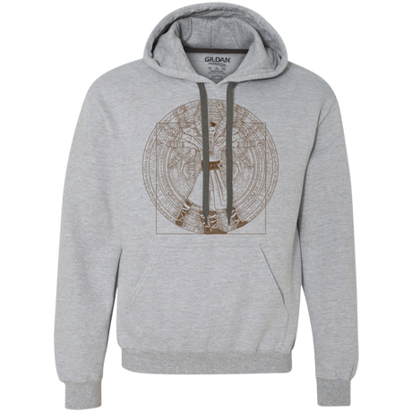 Sweatshirts Sport Grey / L Doctor Stranger Vitruvian Premium Fleece Hoodie