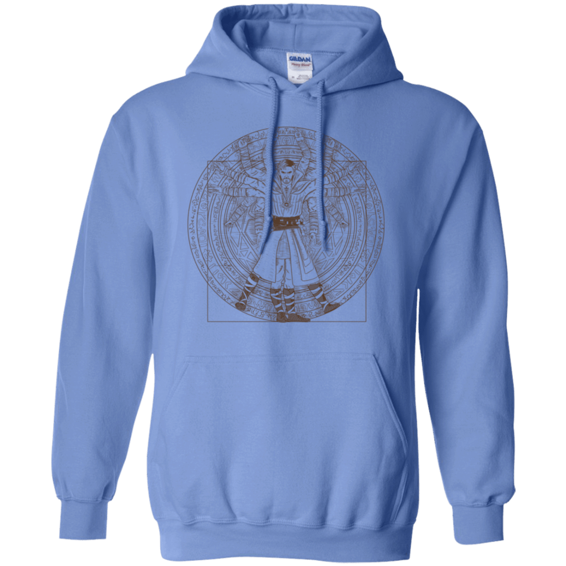 Sweatshirts Carolina Blue / S Doctor Stranger Vitruvian Pullover Hoodie