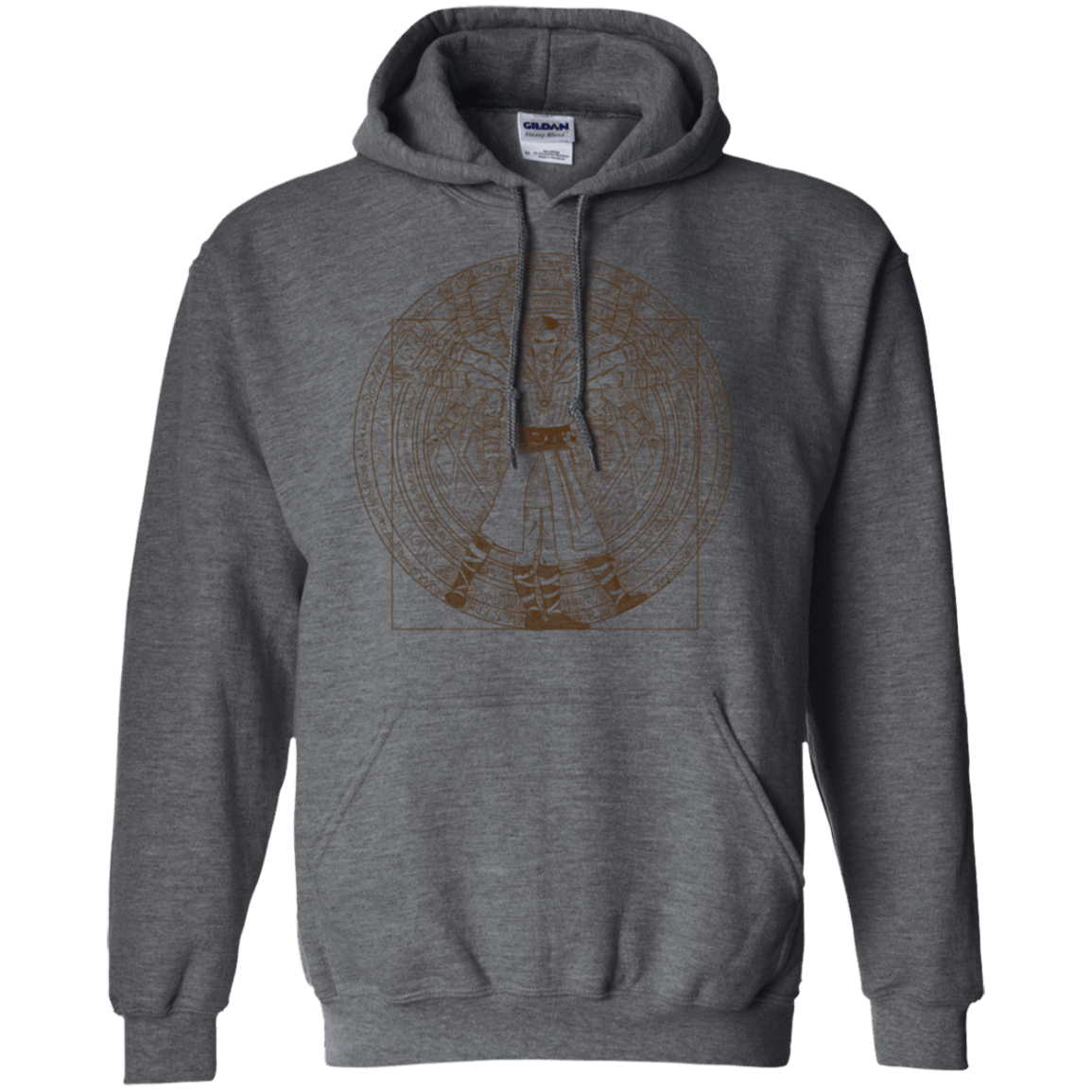 Sweatshirts Dark Heather / S Doctor Stranger Vitruvian Pullover Hoodie