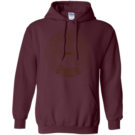 Sweatshirts Maroon / S Doctor Stranger Vitruvian Pullover Hoodie