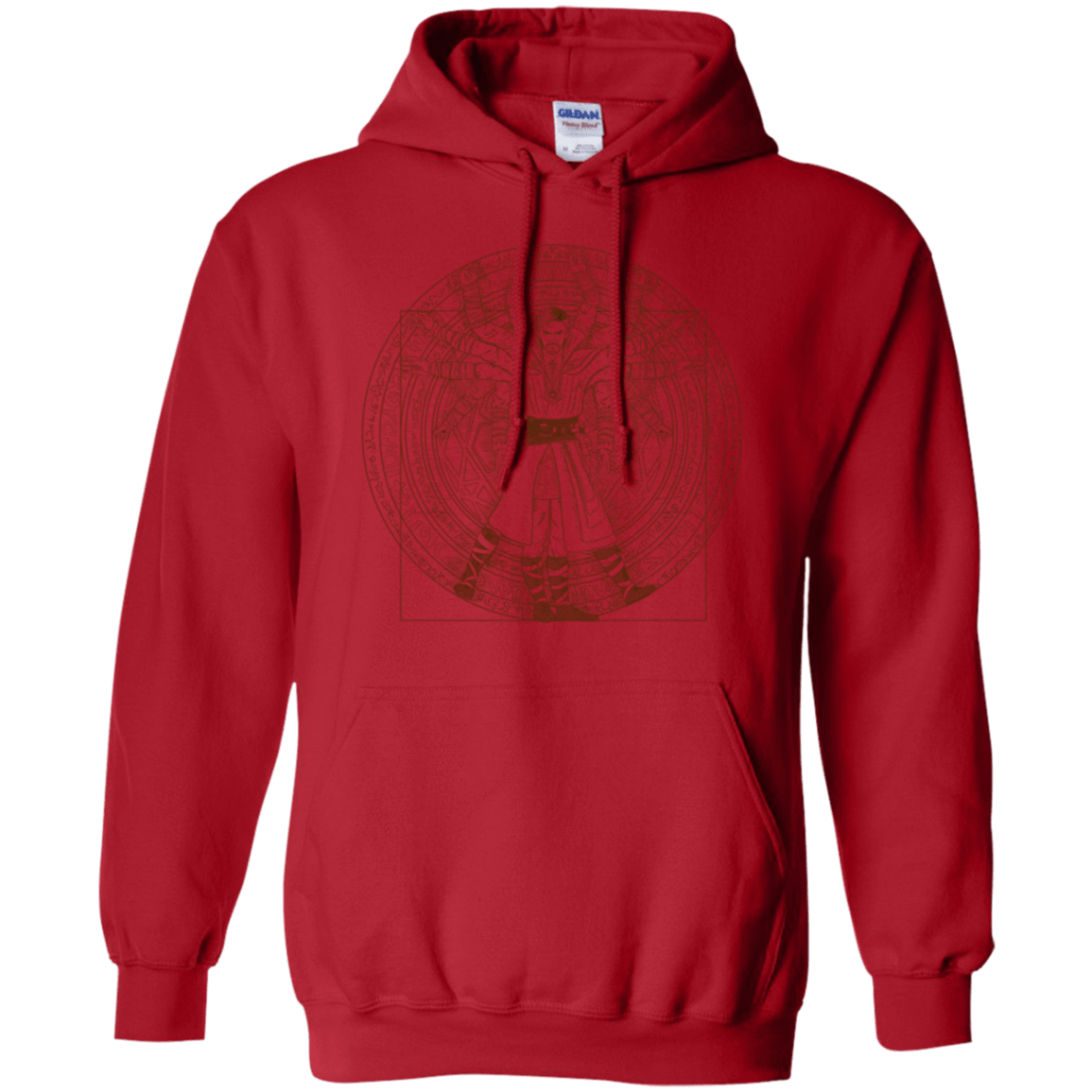 Sweatshirts Red / S Doctor Stranger Vitruvian Pullover Hoodie