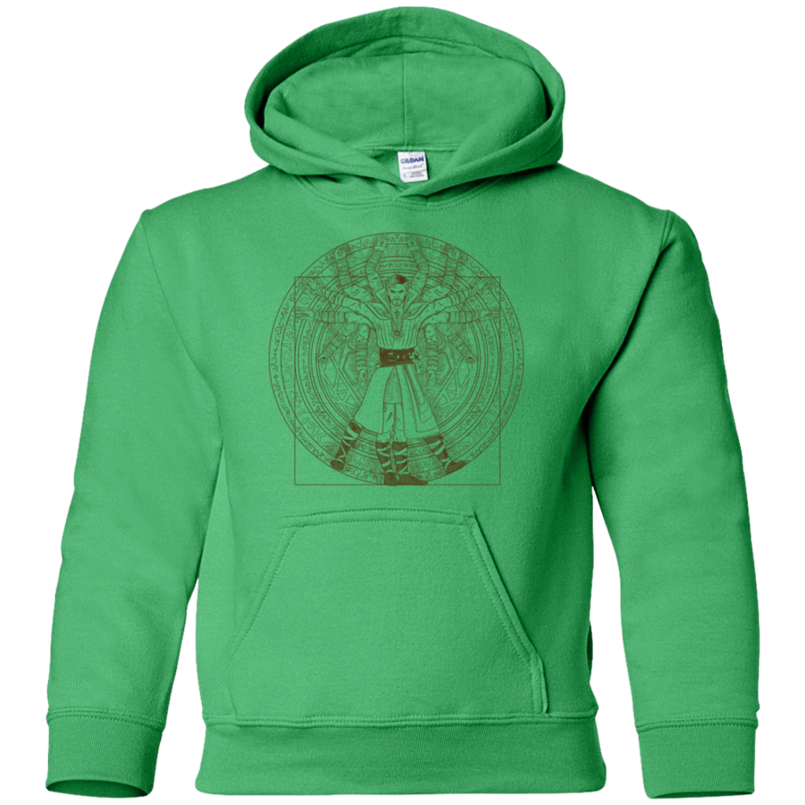 Sweatshirts Irish Green / YS Doctor Stranger Vitruvian Youth Hoodie