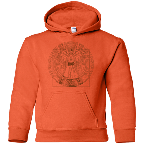 Sweatshirts Orange / YS Doctor Stranger Vitruvian Youth Hoodie