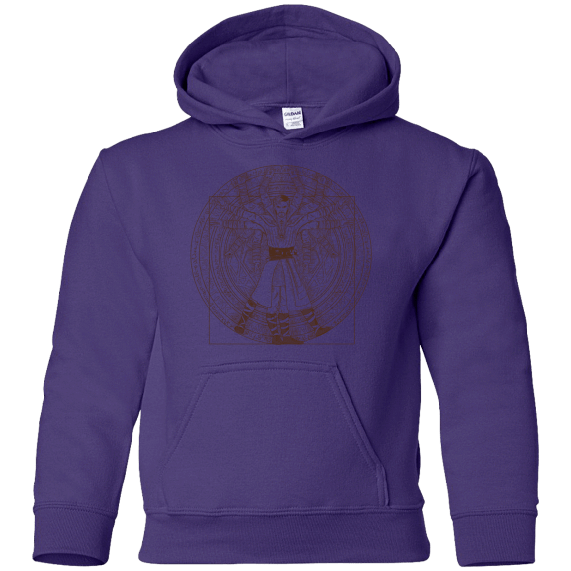 Sweatshirts Purple / YS Doctor Stranger Vitruvian Youth Hoodie