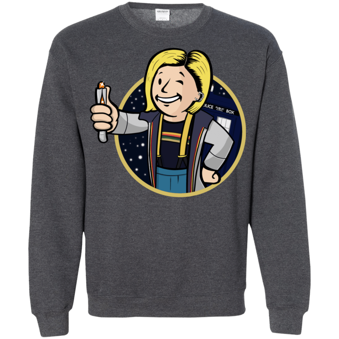 Sweatshirts Dark Heather / S Doctor Vault Crewneck Sweatshirt