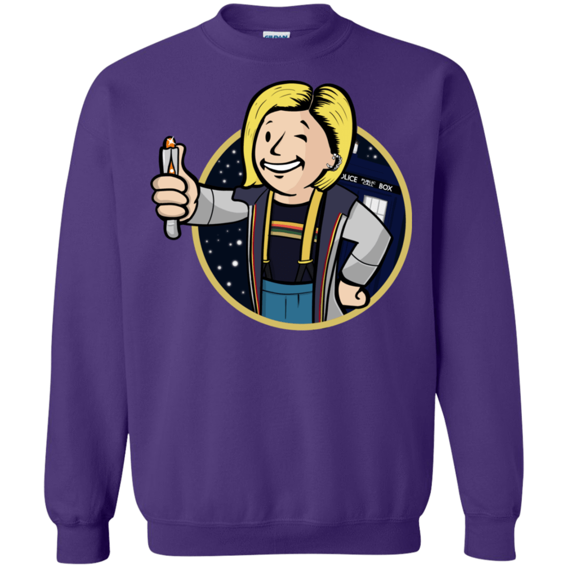 Sweatshirts Purple / S Doctor Vault Crewneck Sweatshirt