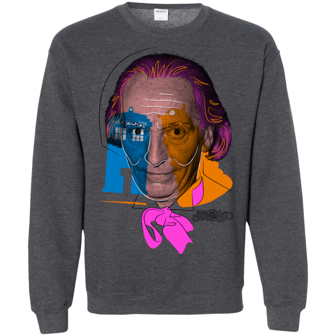 Sweatshirts Dark Heather / S Doctor Warwhol 1 Crewneck Sweatshirt