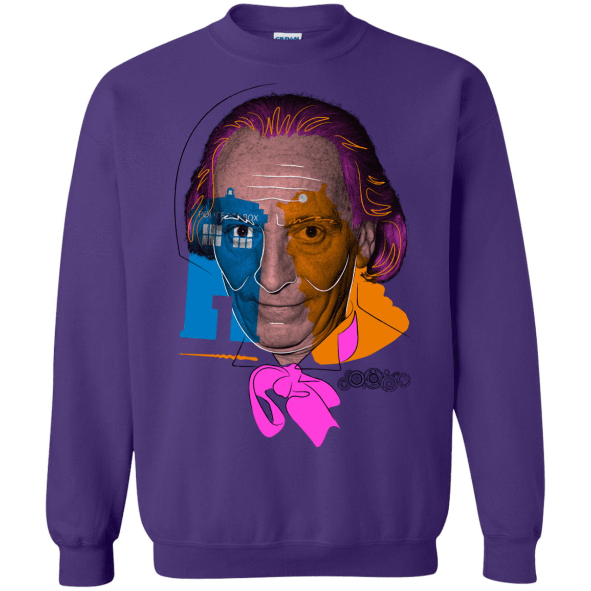 Sweatshirts Purple / S Doctor Warwhol 1 Crewneck Sweatshirt