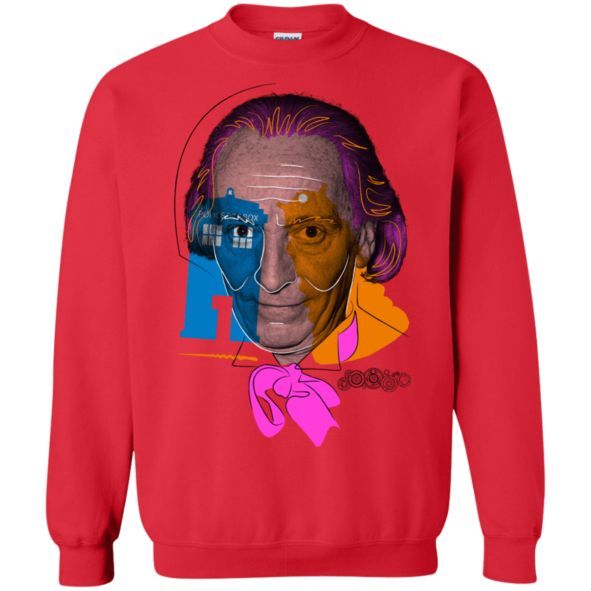 Sweatshirts Red / S Doctor Warwhol 1 Crewneck Sweatshirt