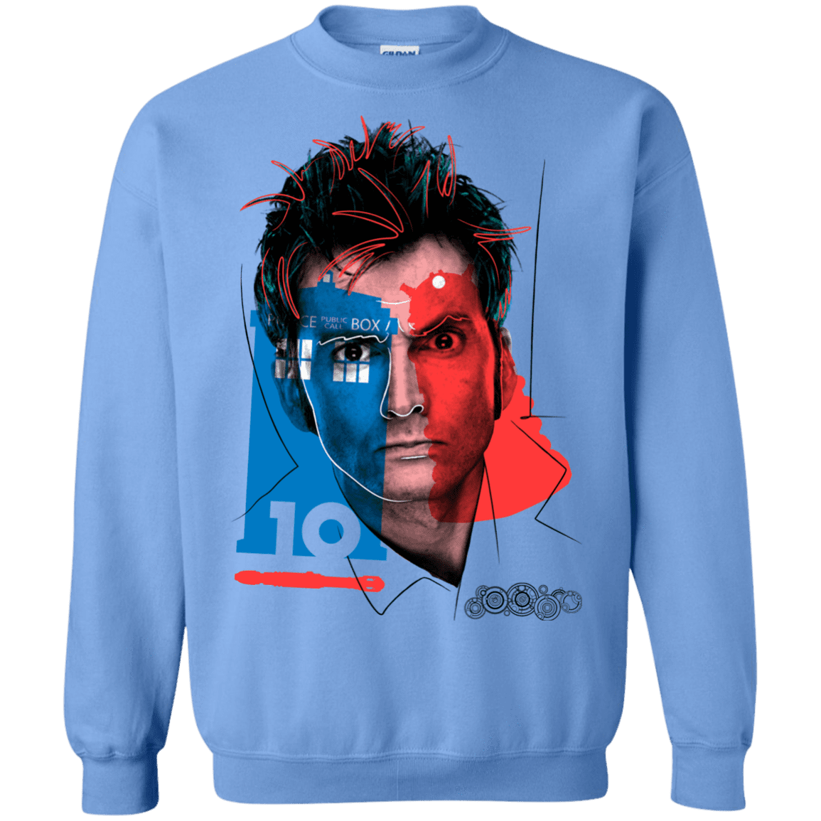 Sweatshirts Carolina Blue / S Doctor Warwhol 10 Crewneck Sweatshirt