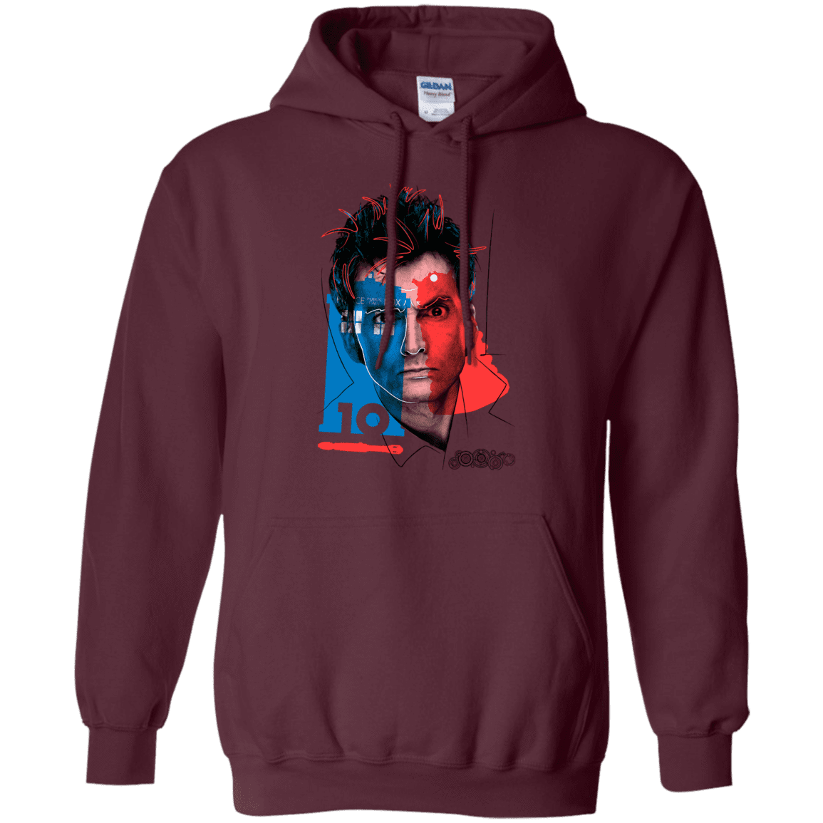 Sweatshirts Maroon / S Doctor Warwhol 10 Pullover Hoodie